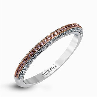 SimonG: Pink and White Diamond Ring