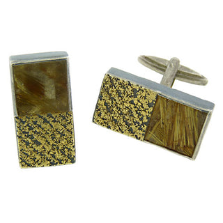 Atelier Zobel: Rutilated Quartz Cufflinks