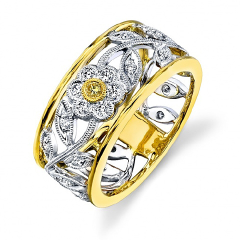 Diamond Filigree Eternity Band