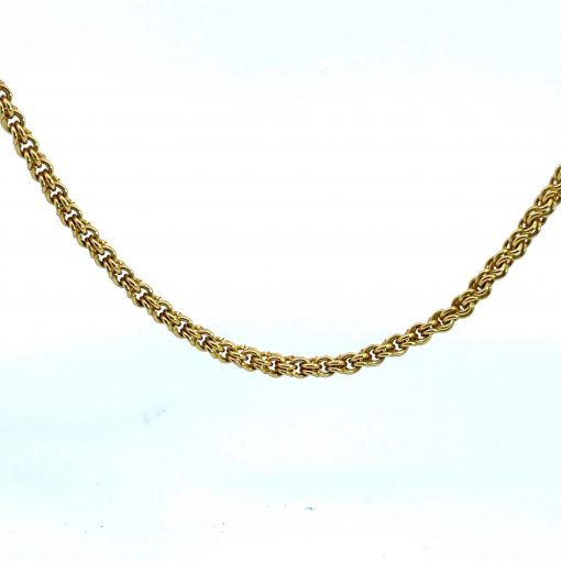 Lucie Heskett-Brem: 20K Gold Long Handwoven Chain - Image 4