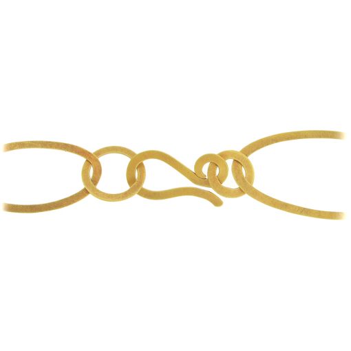 18K Gold Oval Link Necklace - Image 6