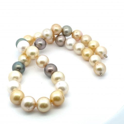 Multi-Color South Sea Pearl Necklace - Image 8