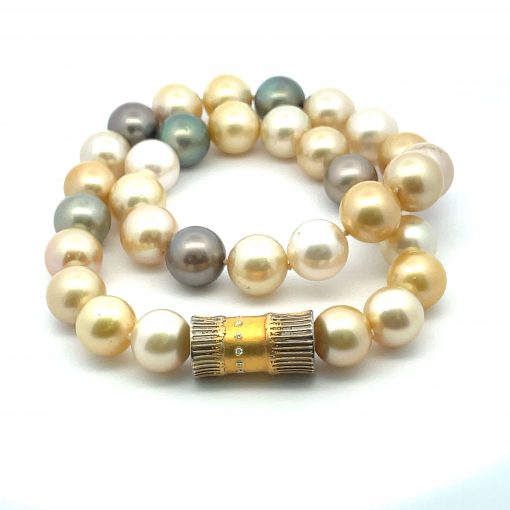 Multi-Color South Sea Pearl Necklace - Image 4