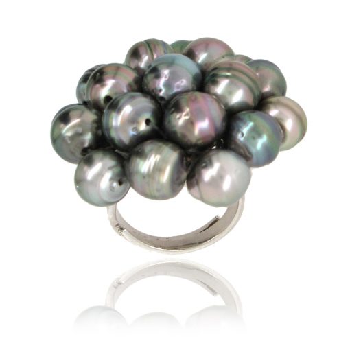 Tahitian Pearl Cluster Ring