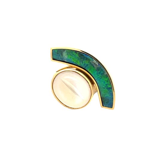 Tom Munsteiner: Moonstone Opal Ring - Image 7