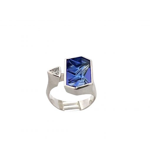 Tom Munsteiner: Tanzanite Diamond Ring - Image 8