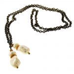 Clare Ullman: Freshwater Pearl Drop Lariat Necklace - Image 4