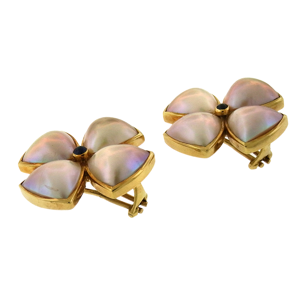 Francesca Visconti di Modrone: Mabe Pearl Earrings | Aaron Faber