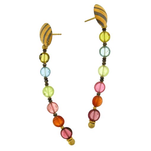 Peter Schmid: Gemstone Drop Earrings - Image 3