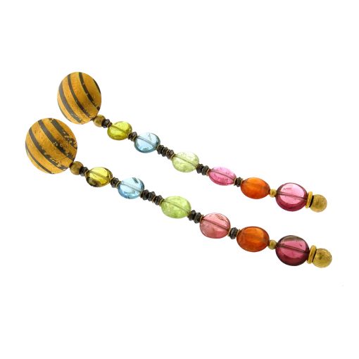 Peter Schmid: Gemstone Drop Earrings - Image 2