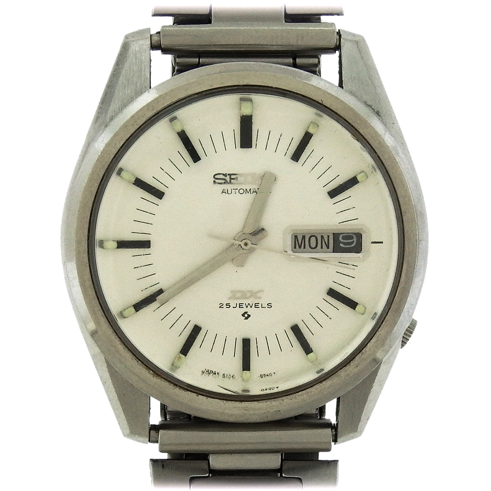 seiko day date silver