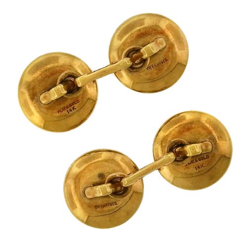 Tiffany & Co Onyx Cufflinks, Circa 1900's - Image 4