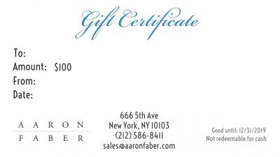 $100 Gift Certificate