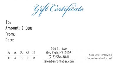 $1000 Gift Certificate  Copy