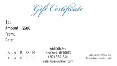 $500 Gift Certificate  Copy