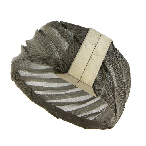 Pawel Kaczynski: Diagonal Pleated Mesh Bracelet
