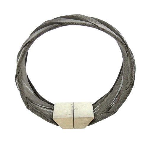 Pawel Kaczynski: Diagonal Pleated Mesh Bracelet - Image 4