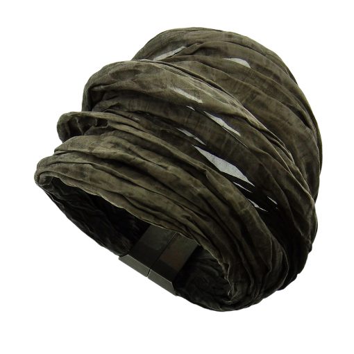 Pawel Kaczynski: Triple Row Pleated Cuff Bracelet