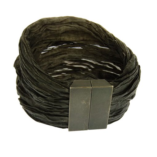 Pawel Kaczynski: Triple Row Pleated Cuff Bracelet - Image 2