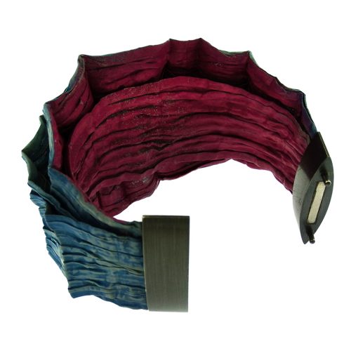 Pavel Kaczynski: Pleated Steel Mesh Bracelet - Image 4
