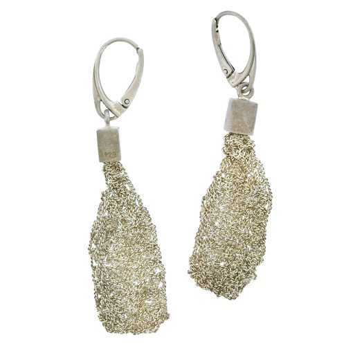Eva Jankowska: Crochet Sterling Earrings - Image 3