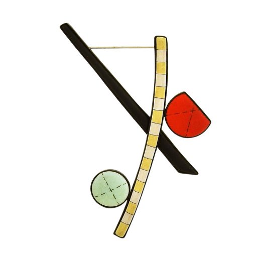 Ginny Whitney: Abstract Enamel Composition Brooch - Image 2