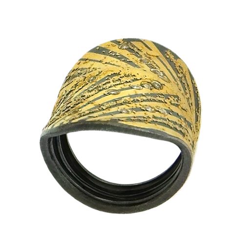 Peter Schmid: Elongated Diamond Cigar Band Ring - Image 2