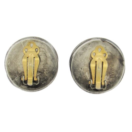 Knot Button Clip Earrings - Image 4