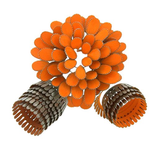 Mirjam Hiller: Enamelled Steel Brooch, Circa 2015