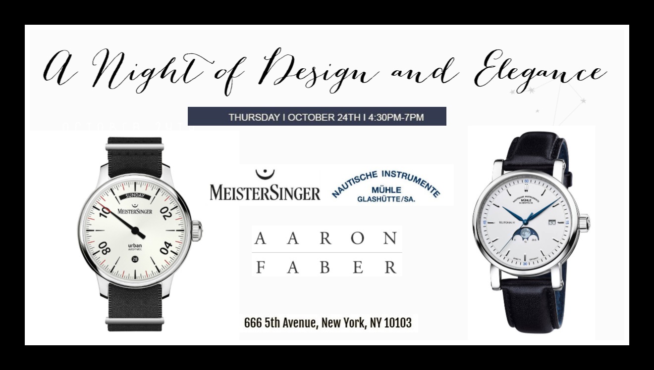 Meistersinger & Muhle Glasshute Watch Event