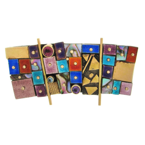 Earl Pardon: Enamel Brooch and Clip-On Earring Set - Image 2