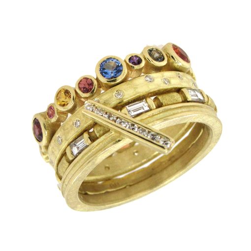 Barbara Heinrich: Gold and Diamond Glacier Band - Image 2