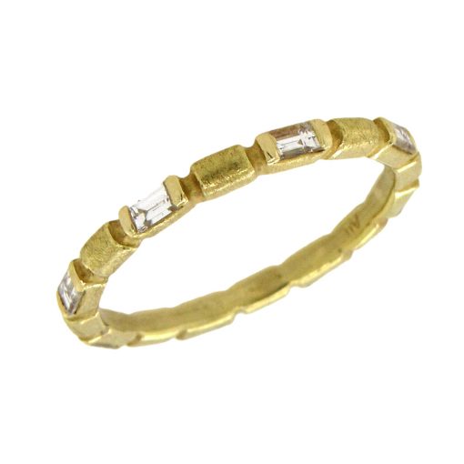 Barbara Heinrich: Gold and Diamond Baguette Band
