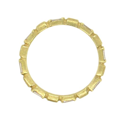 Barbara Heinrich: Gold and Diamond Baguette Band - Image 3