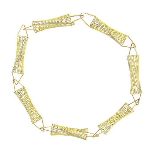 Momoko Kumai: Twisted Open Spiral Link Necklace - Image 2