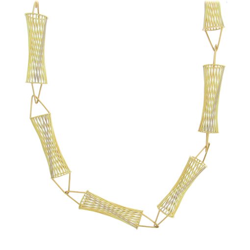 Momoko Kumai: Twisted Open Spiral Link Necklace - Image 3