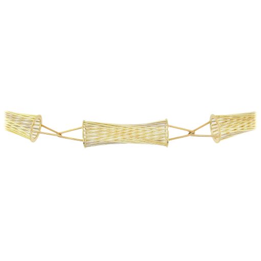Momoko Kumai: Twisted Open Spiral Link Necklace - Image 4