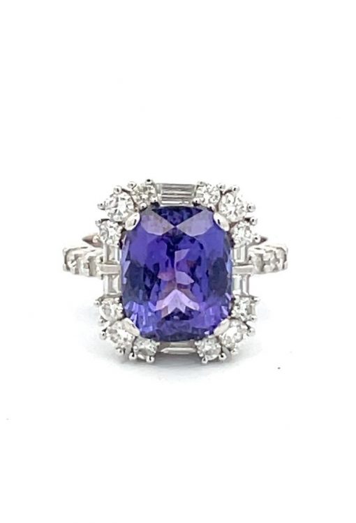 Tanzanite Solitaire Cocktail Ring - Image 10