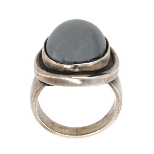 Georg Jensen:  Oval Hematite Ring - Image 4