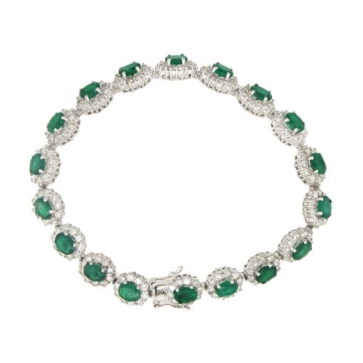 Emerald and Diamond Bracelet - Image 3