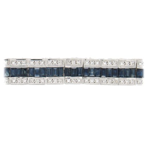 Sapphire Diamond Estate Bracelet - Image 4