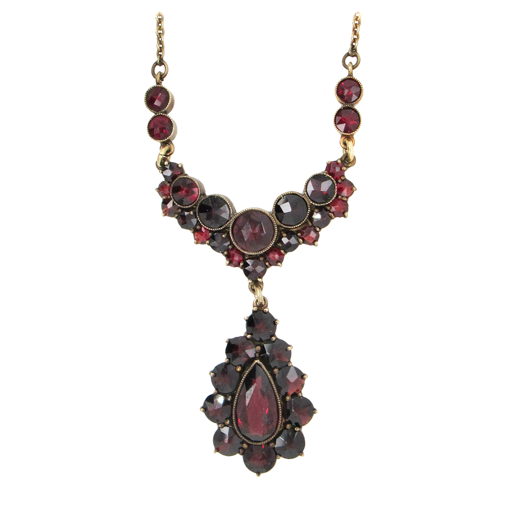 Antique Garnet Necklace | Aaron Faber