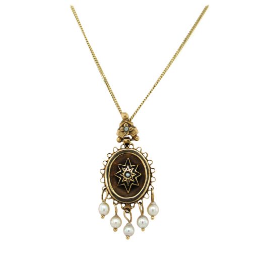 Victorian 8 Pointed Star Pendant - Image 2