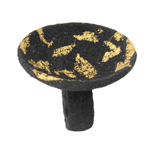 Arata Fuchi: Concave Black and Gold Ring - Image 3