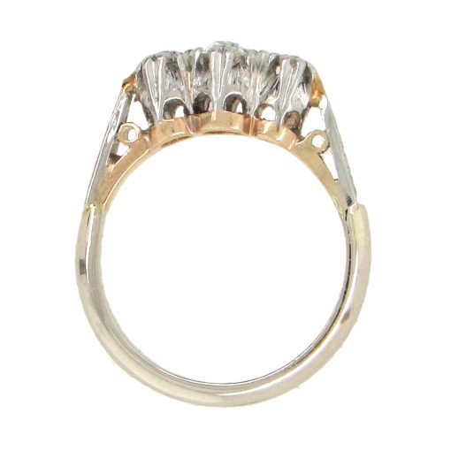 Antique Petite Three Diamond Ring - Image 4