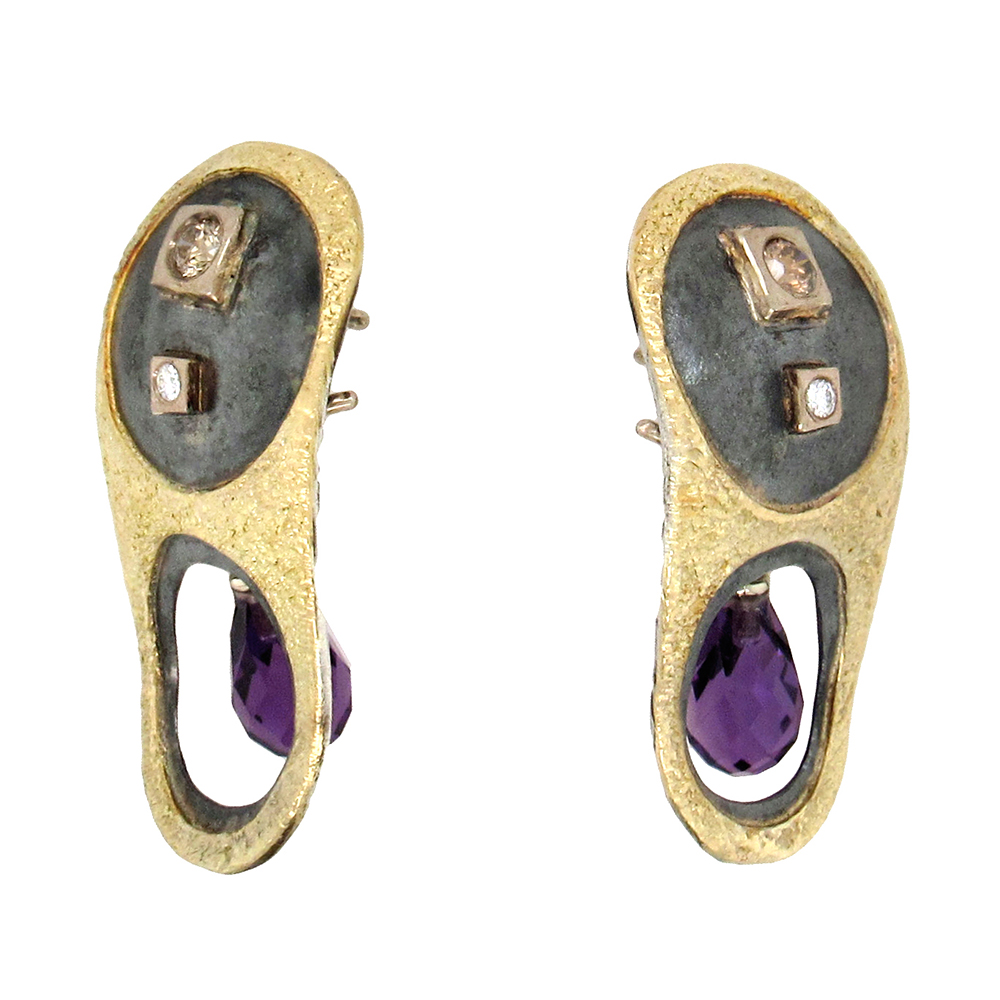 Marco Borghesi: Amethyst Day-Night Earrings - Image 4