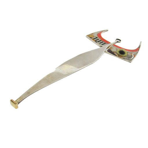 Tod Pardon: Sterling Inlay Sculpture and Brooch - Image 3