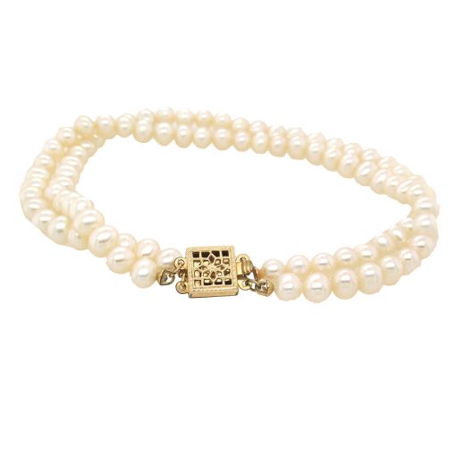 Estate Freshwater Pearl Bracelet, 8.25" - Image 3