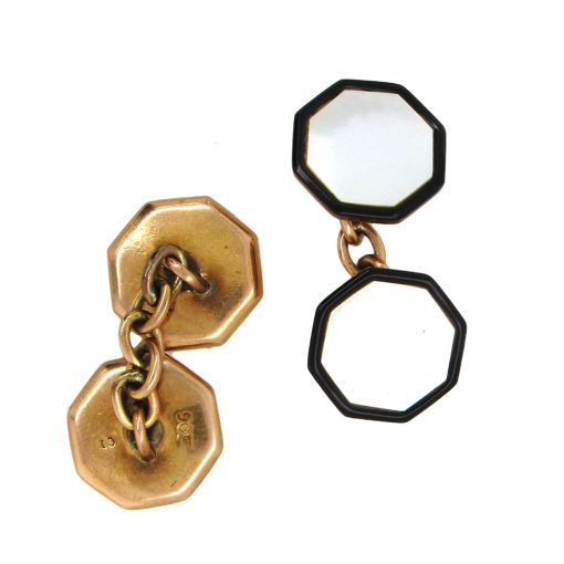 Estate Mother-of-Pearl Antique Cufflinks - Image 4