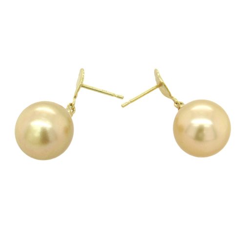 Barbara Heinrich: Golden South Sea Pearl Earrings - Image 4